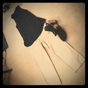 Talbots loose fit Capri pants